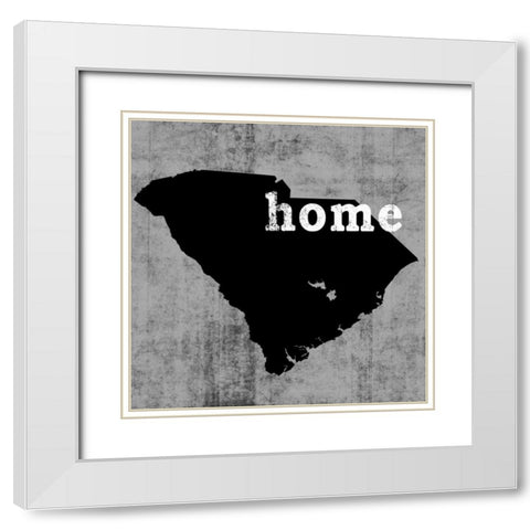 South Carolina White Modern Wood Framed Art Print with Double Matting by Wilson, Luke
