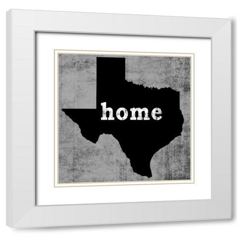 Texas White Modern Wood Framed Art Print with Double Matting by Wilson, Luke