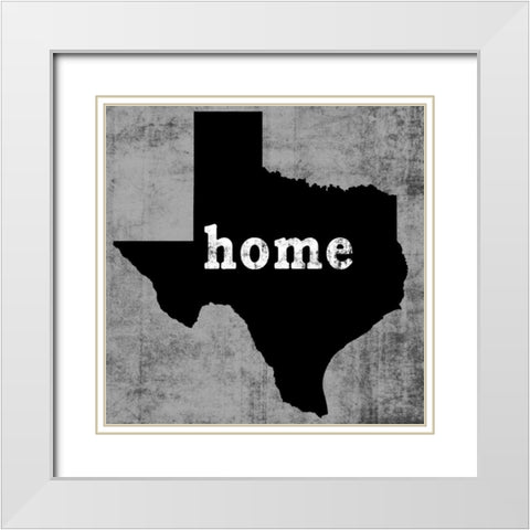 Texas White Modern Wood Framed Art Print with Double Matting by Wilson, Luke