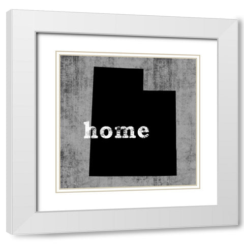 Utah White Modern Wood Framed Art Print with Double Matting by Wilson, Luke