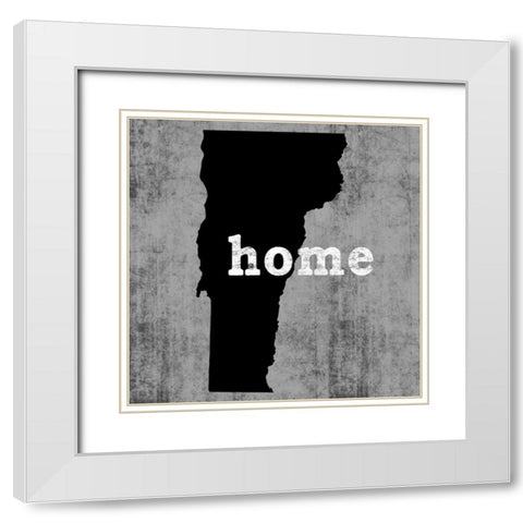 Vermont White Modern Wood Framed Art Print with Double Matting by Wilson, Luke