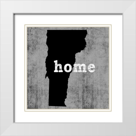 Vermont White Modern Wood Framed Art Print with Double Matting by Wilson, Luke