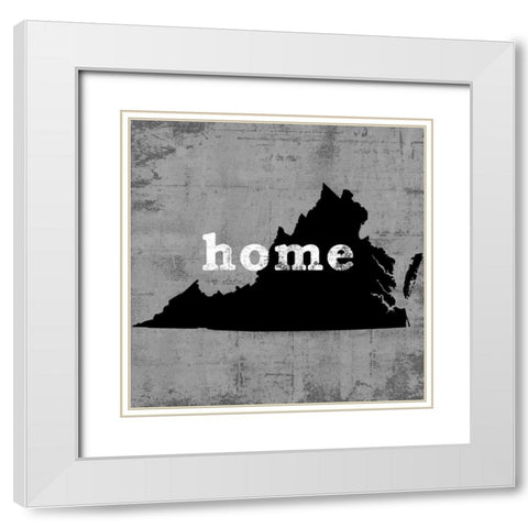 Virginia White Modern Wood Framed Art Print with Double Matting by Wilson, Luke