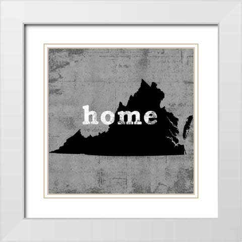 Virginia White Modern Wood Framed Art Print with Double Matting by Wilson, Luke