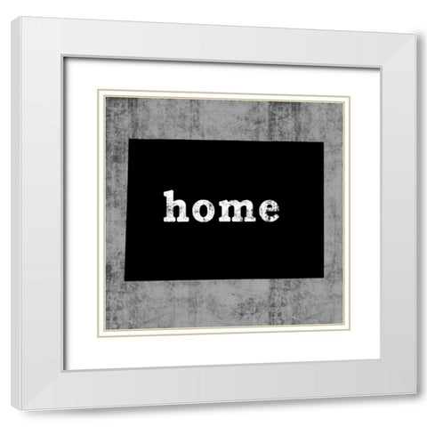 Wyoming White Modern Wood Framed Art Print with Double Matting by Wilson, Luke