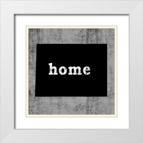 Wyoming White Modern Wood Framed Art Print with Double Matting by Wilson, Luke