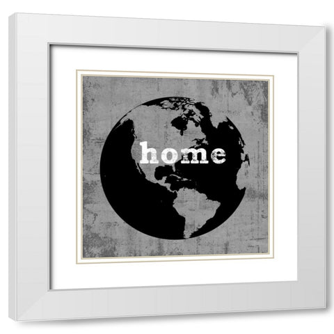 Earth White Modern Wood Framed Art Print with Double Matting by Wilson, Luke