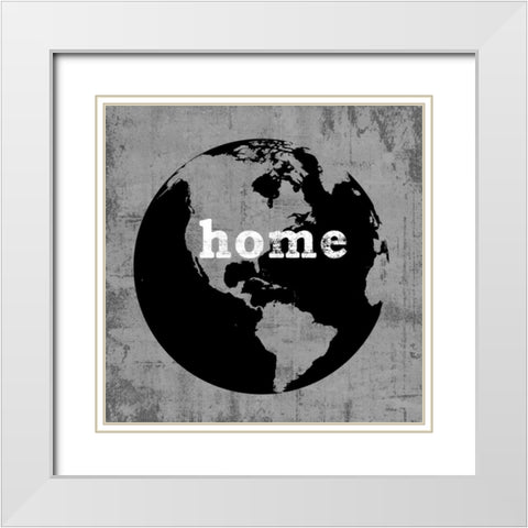 Earth White Modern Wood Framed Art Print with Double Matting by Wilson, Luke