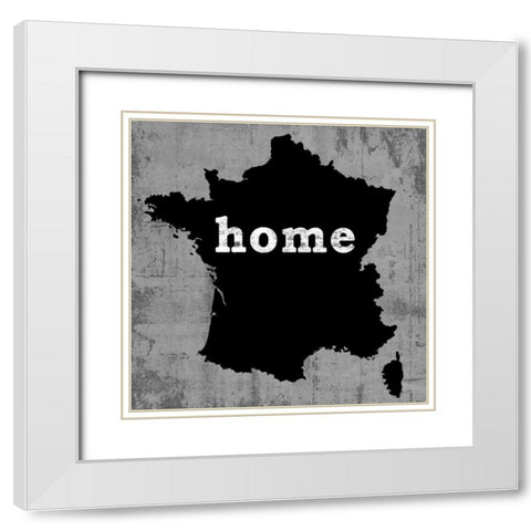France White Modern Wood Framed Art Print with Double Matting by Wilson, Luke