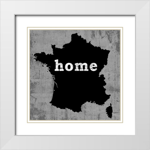 France White Modern Wood Framed Art Print with Double Matting by Wilson, Luke