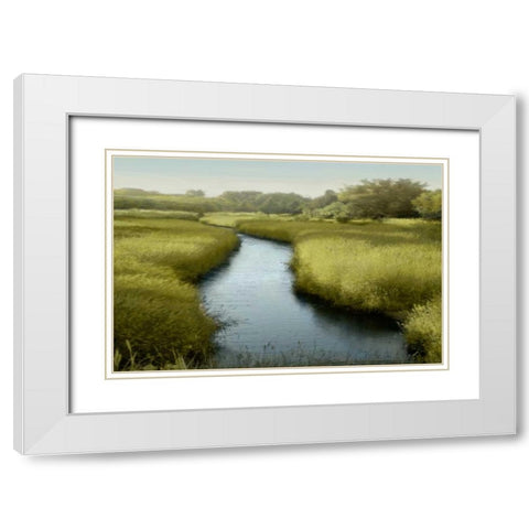 Quiet Moment White Modern Wood Framed Art Print with Double Matting by Clark, Madeline