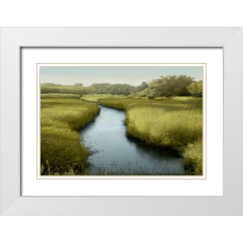Quiet Moment White Modern Wood Framed Art Print with Double Matting by Clark, Madeline