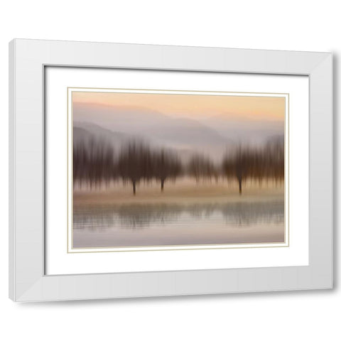 Early Morning I White Modern Wood Framed Art Print with Double Matting by Clark, Madeline