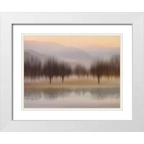 Early Morning I White Modern Wood Framed Art Print with Double Matting by Clark, Madeline