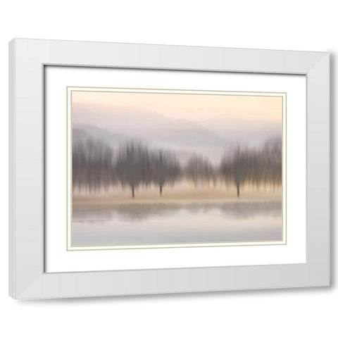 Early Morning II White Modern Wood Framed Art Print with Double Matting by Clark, Madeline