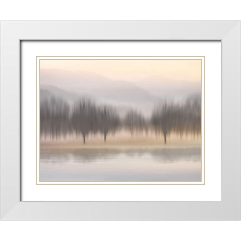 Early Morning II White Modern Wood Framed Art Print with Double Matting by Clark, Madeline