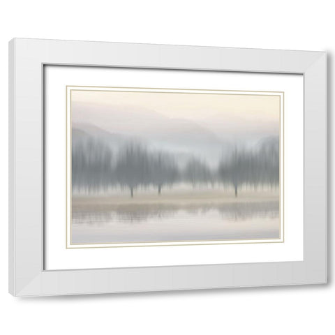 Early Morning III White Modern Wood Framed Art Print with Double Matting by Clark, Madeline