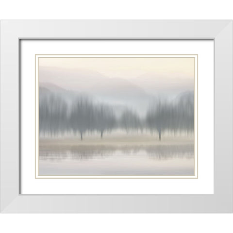 Early Morning III White Modern Wood Framed Art Print with Double Matting by Clark, Madeline