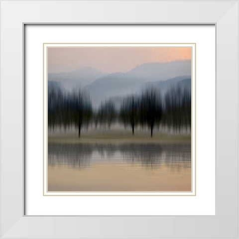 Early Morning IV White Modern Wood Framed Art Print with Double Matting by Clark, Madeline
