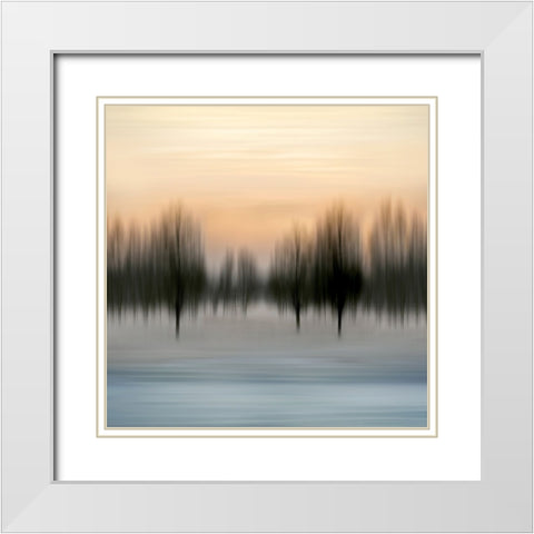 Early Morning V White Modern Wood Framed Art Print with Double Matting by Clark, Madeline