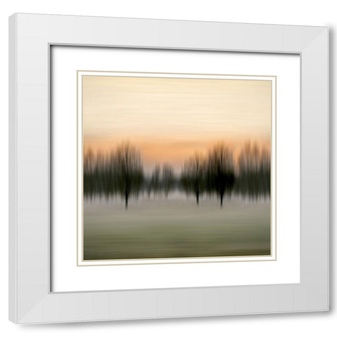 Early Morning VI White Modern Wood Framed Art Print with Double Matting by Clark, Madeline