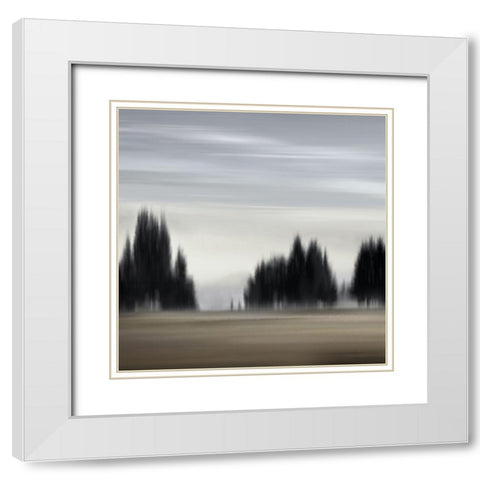 New Day I White Modern Wood Framed Art Print with Double Matting by Clark, Madeline