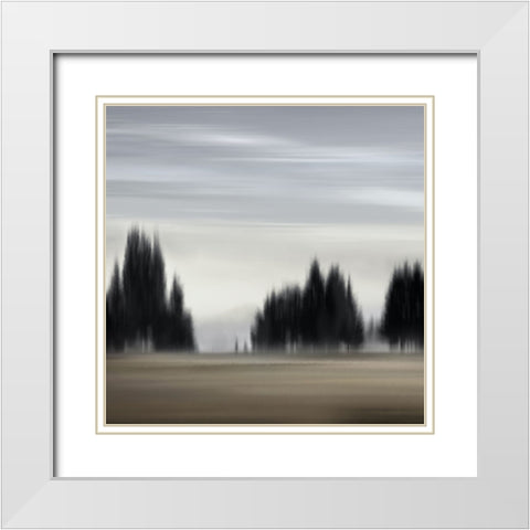 New Day I White Modern Wood Framed Art Print with Double Matting by Clark, Madeline