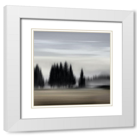 New Day II White Modern Wood Framed Art Print with Double Matting by Clark, Madeline