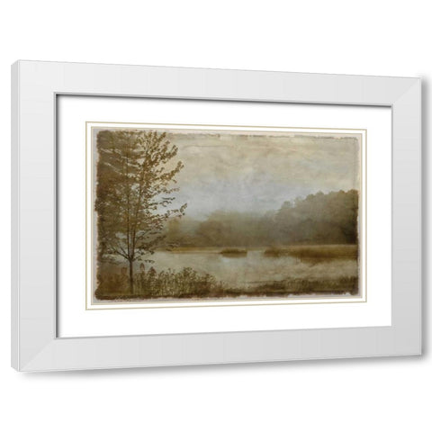 Daybreak II White Modern Wood Framed Art Print with Double Matting by Clark, Madeline