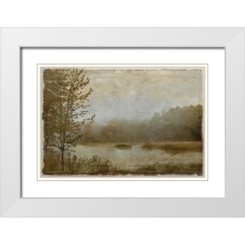 Daybreak II White Modern Wood Framed Art Print with Double Matting by Clark, Madeline