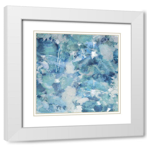 Dynamic I White Modern Wood Framed Art Print with Double Matting by Garcia, Mimi
