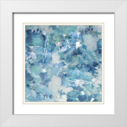 Dynamic I White Modern Wood Framed Art Print with Double Matting by Garcia, Mimi