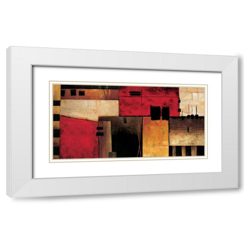 On the Horizon White Modern Wood Framed Art Print with Double Matting by Hansen, Max