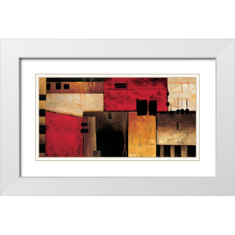 On the Horizon White Modern Wood Framed Art Print with Double Matting by Hansen, Max