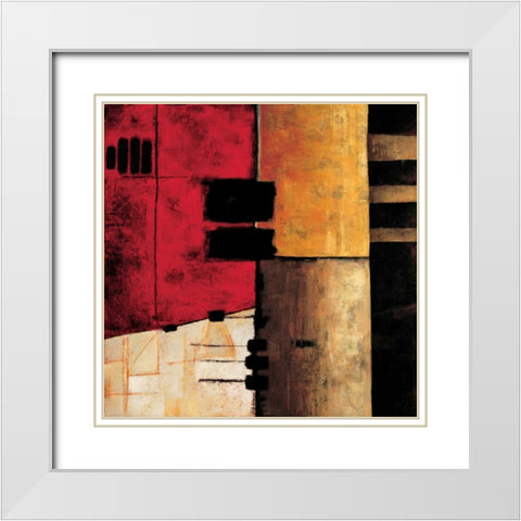 Destination I White Modern Wood Framed Art Print with Double Matting by Hansen, Max