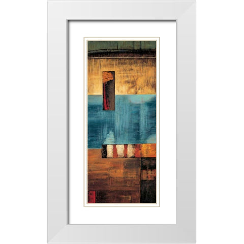 A World View II White Modern Wood Framed Art Print with Double Matting by Hansen, Max