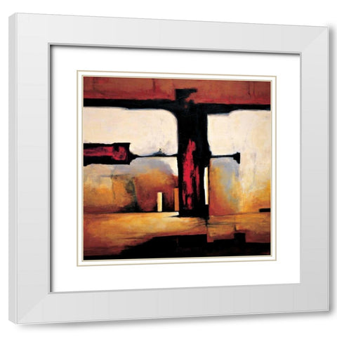 Internal Affairs II White Modern Wood Framed Art Print with Double Matting by Hansen, Max