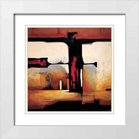 Internal Affairs II White Modern Wood Framed Art Print with Double Matting by Hansen, Max