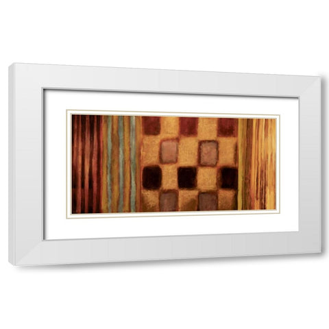 Afterglow White Modern Wood Framed Art Print with Double Matting by Hansen, Max