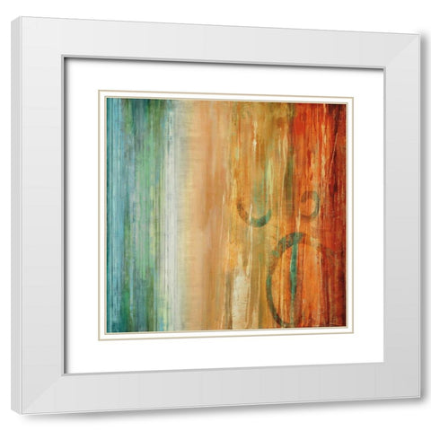Perennial I White Modern Wood Framed Art Print with Double Matting by Hansen, Max