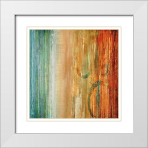 Perennial I White Modern Wood Framed Art Print with Double Matting by Hansen, Max