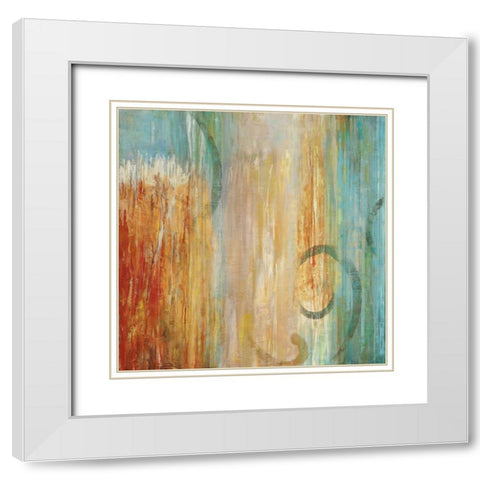 Perennial II White Modern Wood Framed Art Print with Double Matting by Hansen, Max