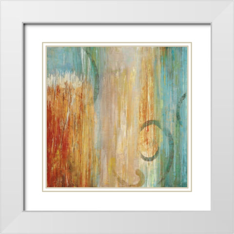 Perennial II White Modern Wood Framed Art Print with Double Matting by Hansen, Max