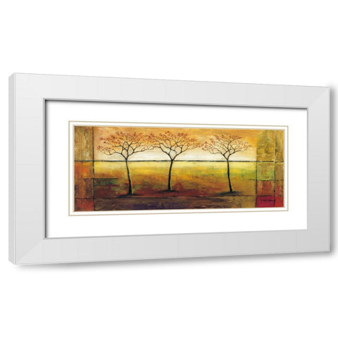 Life Line I White Modern Wood Framed Art Print with Double Matting by Klung, Mike