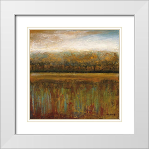 Early Days I White Modern Wood Framed Art Print with Double Matting by Klung, Mike