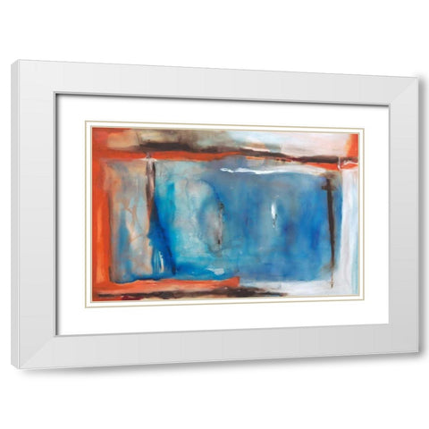 Illusion White Modern Wood Framed Art Print with Double Matting by Oppenheimer, Michelle