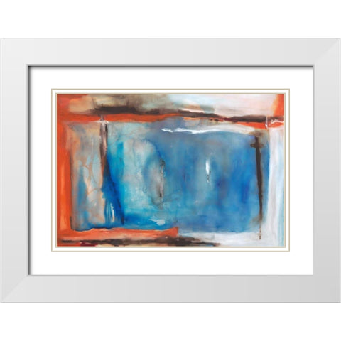 Illusion White Modern Wood Framed Art Print with Double Matting by Oppenheimer, Michelle