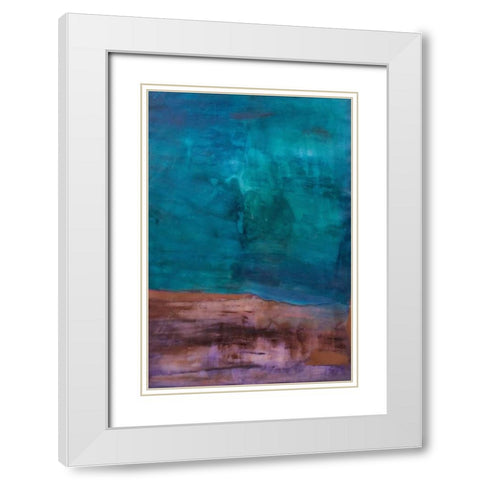 With Intent White Modern Wood Framed Art Print with Double Matting by Oppenheimer, Michelle