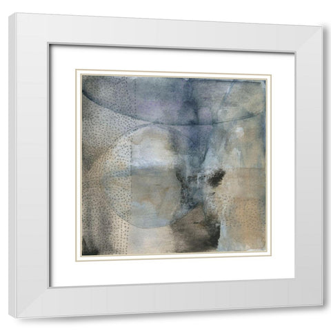 Sphere I White Modern Wood Framed Art Print with Double Matting by Oppenheimer, Michelle