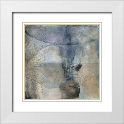 Sphere I White Modern Wood Framed Art Print with Double Matting by Oppenheimer, Michelle